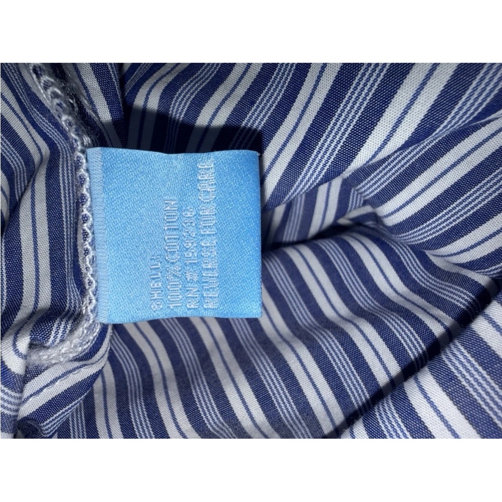 J. McLaughlin Miranda Multi Striped Shirt Dress Size Med 100% Cotton MSRP $228 - Picture 12 of 12